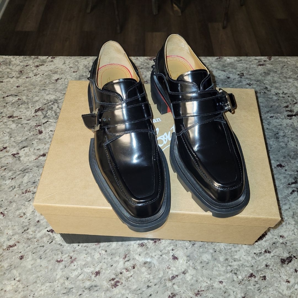 Black Patent Leather Men's Shoes - Picture 4 of 6